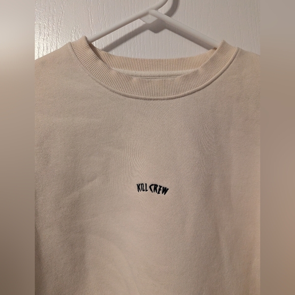 Kill Crew Tan Sweatshirt Small Baggy Oversized Heavyweight Sweater - Picture 2 of 4